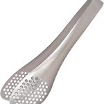 Asymmetrical Design Fits Any Bowl or Pan Angle, High Performance Tongs, Stainless Steel Tongs, Perforated, Perforated, Can Be Used While Draining, Seamless One-Piece Molding