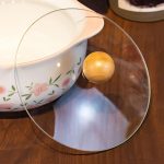 Ceramic Soup Tureen with Glass Lid, Large Capacity Porcelain Serving Soup Bowl, White Round Instant Noodle Pot for Home Kitchen Restaurant Decoration - Image 2