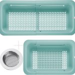 Collapsible Colander and Strainer for Kitchen, Over the Sink Strainer Basket for Kitchen, Fruit Pasta Food Strainer Expandable Plastic Colander with A Sink Drain Strainer Stainless Steel