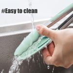 Silicone Kitchen Tongs, 3Pcs Tongs for Cooking with Silicone Tips, Food Grade Small Tongs, Mini Serving Tongs for BBQ Salad, Green, 7"+9"+12" - Image 2