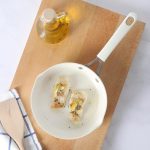 8 Inch Aluminum Fry Pan Cookware Non-Toxic Premium Ceramic Non Stick Frying Pan, Kitchen Egg Pan, Omelet Pan, , Pots and Pans, Linen White, Induction Safe - Image 2